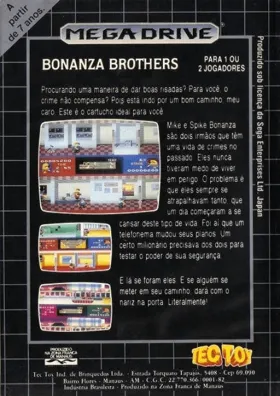 Bonanza Bros box cover back